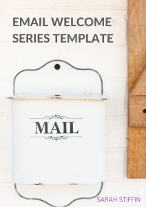 Email welcome series template