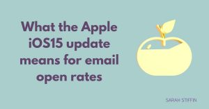 Sarah Stiffin blog what the apple ios 15 update means for email open rates